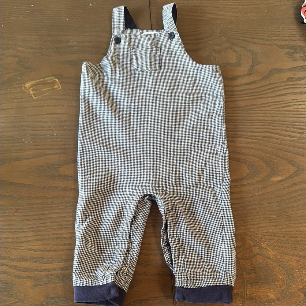 Kids Checkered Overalls